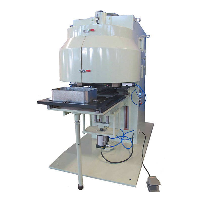 Máquina seladora de latas semiautomática de dois rolos